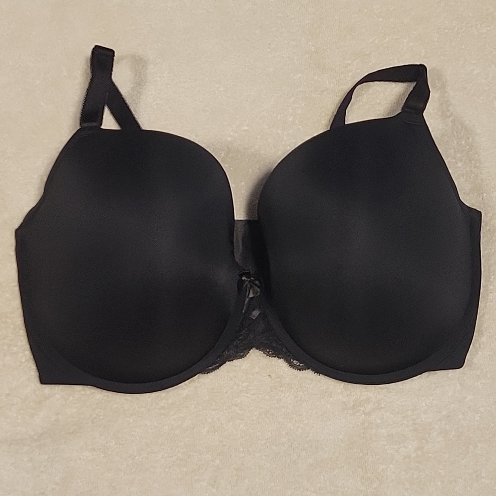 Torrid Perfect T-Shirt Push-up Bra, 40G, Black - Picture 3 of 12